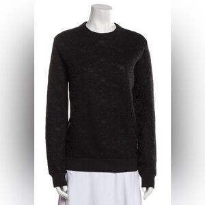 Givenchy Paris Black Lace Crewneck Sweatshirt 38